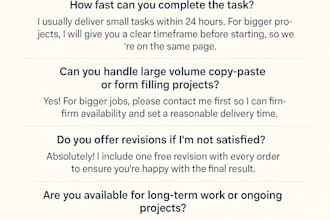 accurate form filling data entry and copy paste work