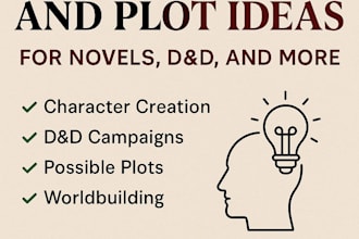brainstorm characters and plot ideas for novels dnd and more