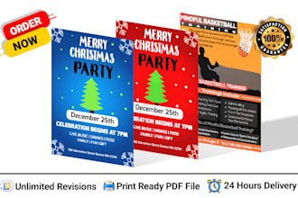 design unique event, business, company flyer
