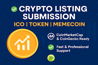 fast listing, coin listing, token listing, coinmarketcap, coingecko, ico listing