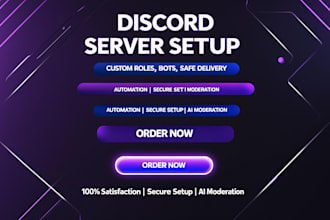do a powerful discord server setup with ai, bots, and automation