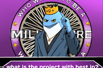 make meme coin art, memecoin video, project banner, logo, stickers and meme gif