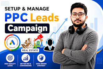 setup google adwords leads gen campaigns for real estate and local services