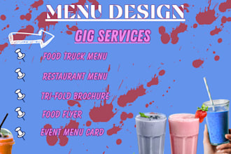 design modern menu restaurant menu digital menu