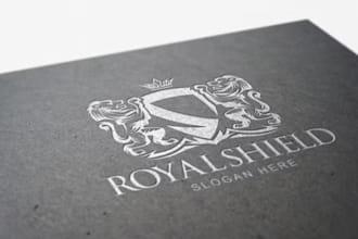 design luxury regal heraldic family crest coat of arms logo