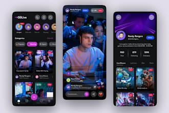 build tiktok clone app, social chat app, dating app ui ux for android and IOS