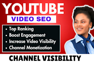 do youtube channel SEO and video optimization top ranking channel monetization