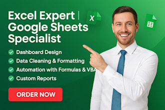 create google sheets, excel vba macros, formulas, and custom templates