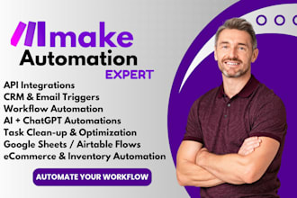 setup make com automation with make com made com integromat zapier n8n chatgpt