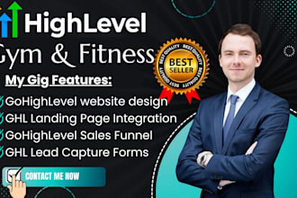 build gohighevel fitness website ghl coaching website with booking features