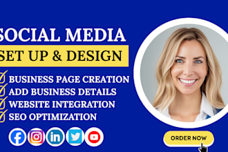 set up facebook, instagram, and all your social media account professionally