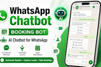 whatsapp chatbot, whatsapp booking bot, and ai chatbot for whatsapp, ai chatbot