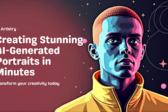 create a unique ai generated digital portrait
