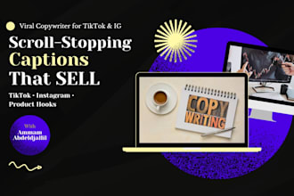 write high converting social media captions for tiktok and instagram