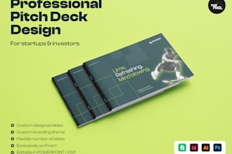 design a sleek pitch deck or business presentation