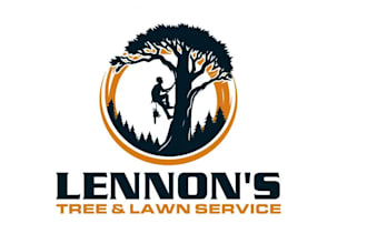 design beautiful tree, lawn service logo