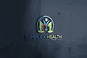 design health, wellness, clinic, medical, dental, or minimal logo