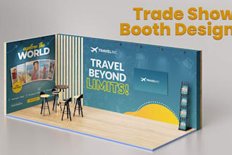 design custom trade show booth, backdrop and large format design