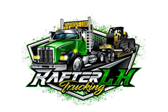 create attractive and imagination truck logo