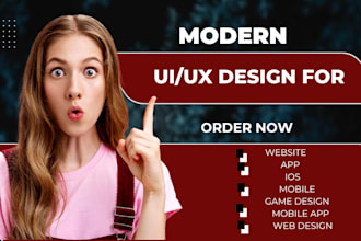 create UI and UX user interface screens for apps and website