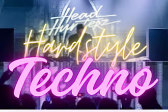 produce hard techno, industrial music, edm backing track techno music mastering