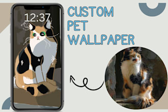 create a custom wallpaper of your pet