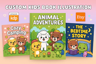 design bold and easy coloring book page and cover for amazon KDP
