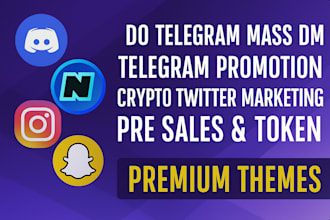 do telegram mass dm, telegram promotion crypto twitter marketing pre sales token