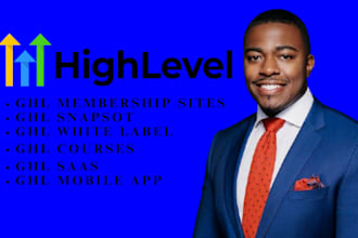 gohighlevel ghl membership sites saas courses snapshot whitelabel mobile app