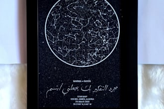 create a personalized star map for your special date