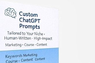 write powerful and custom chatgpt prompts for your niche