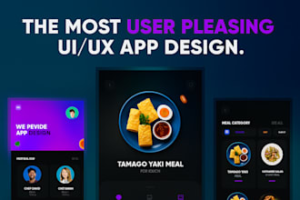 create app design for your mobile app UI UX