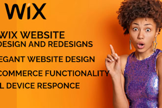 design a professional wix website or redesign wix website