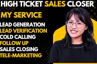 be your high tickets sales closer sales representatives cold calling sales leads