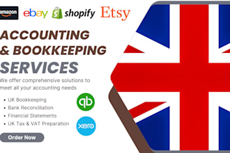 handle UK bookkeeping, tax, vat, ecommerce accounting and reports