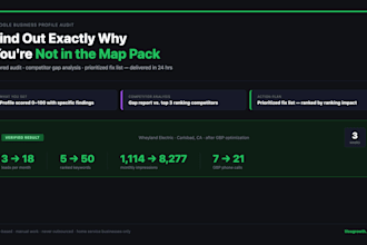 fully optimize your google business profile and rank you in the map pack