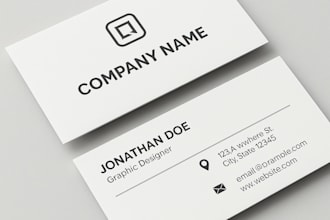 design a luxury business card with qr code and logo