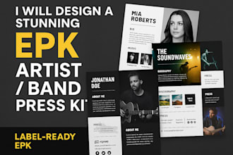 design advance level epk, electronic press kit, media kit, artist, music, bands