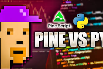 convert pinescript code and automated python trading bot
