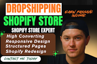 design shopify website shopify dropshipping store shopify store cbd website