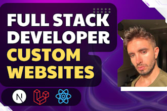 be your full stack developer using laravel and nextjs
