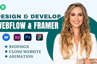 design or develop webflow website, webflow expert
