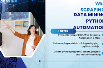 fix python code, web scraping, automation, make gui in pyqt5 tkinter