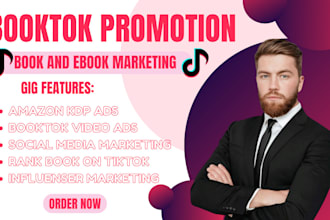 promote and market your ebook on booktok, tiktok, amazon kindle