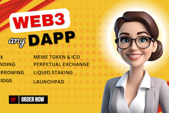 build smart contract, web3 dapp, crypto bot as senior blockchain developer