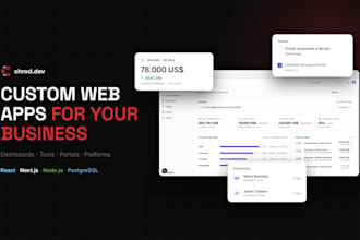build a custom web app or dashboard for your business
