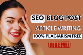 do advance SEO article writing, content writing or blog post writing