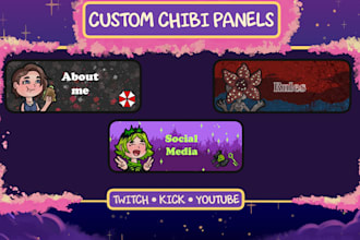 design custom chibi twitch panels