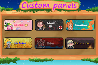 make custom twitch panels