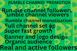 do rumble channel promotion, rumble video promotion, video marketing